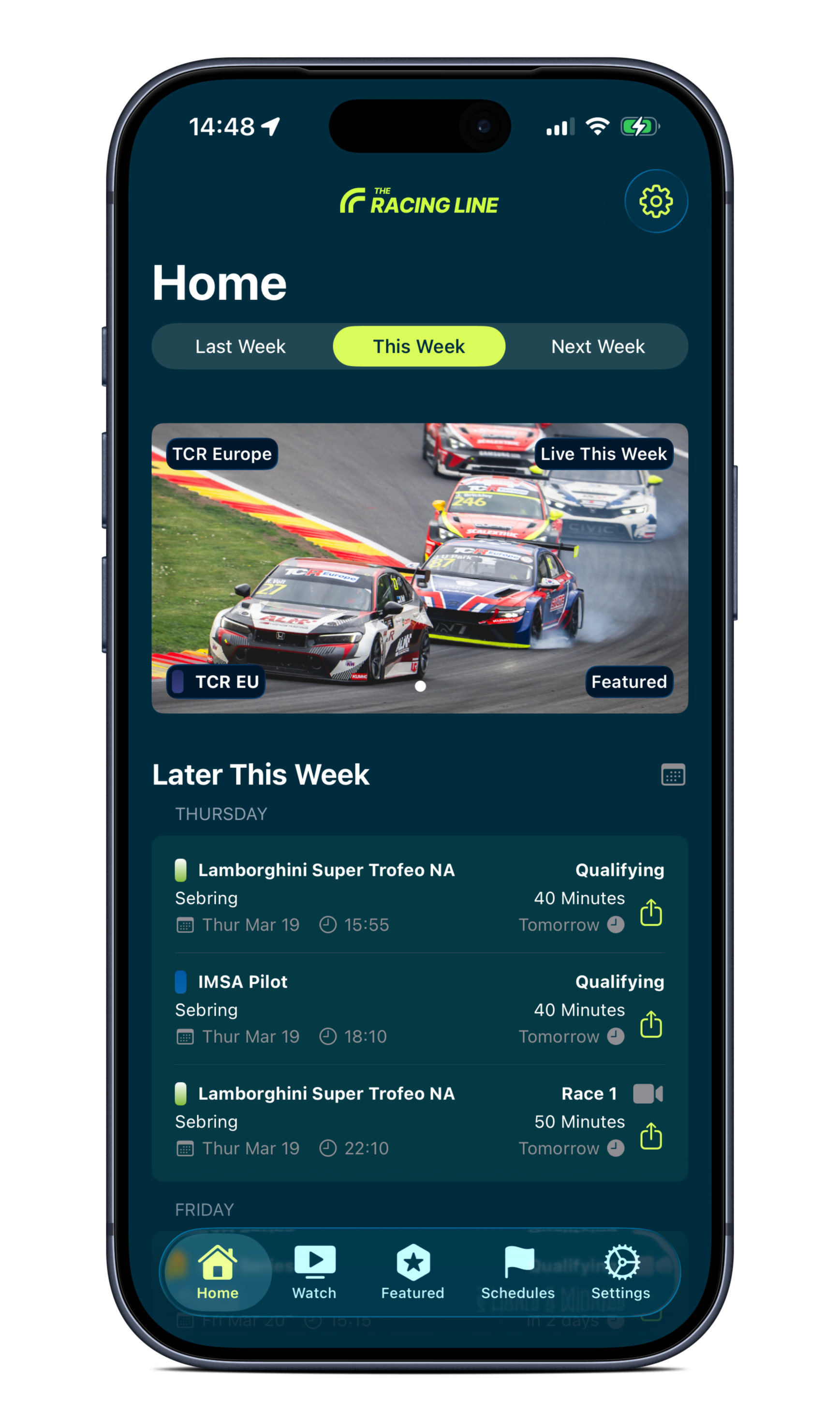The Racing Line app